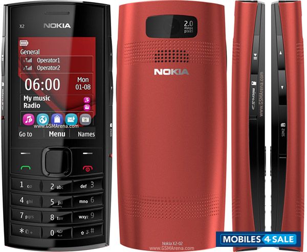 Black Nokia X2-02