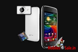 Black- White Micromax A68