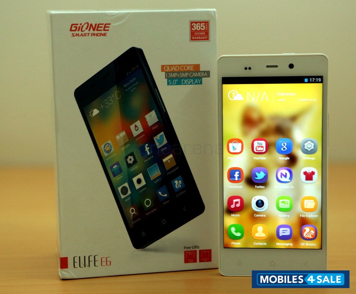 White Gionee Elife E6