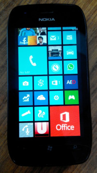 Black Nokia Lumia 710