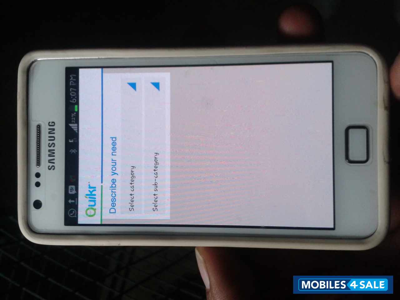 White Samsung Galaxy S2