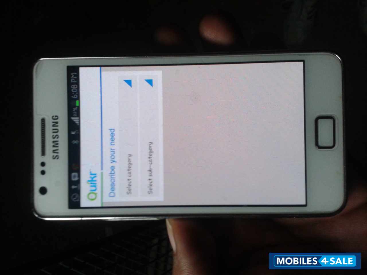 White Samsung Galaxy S2