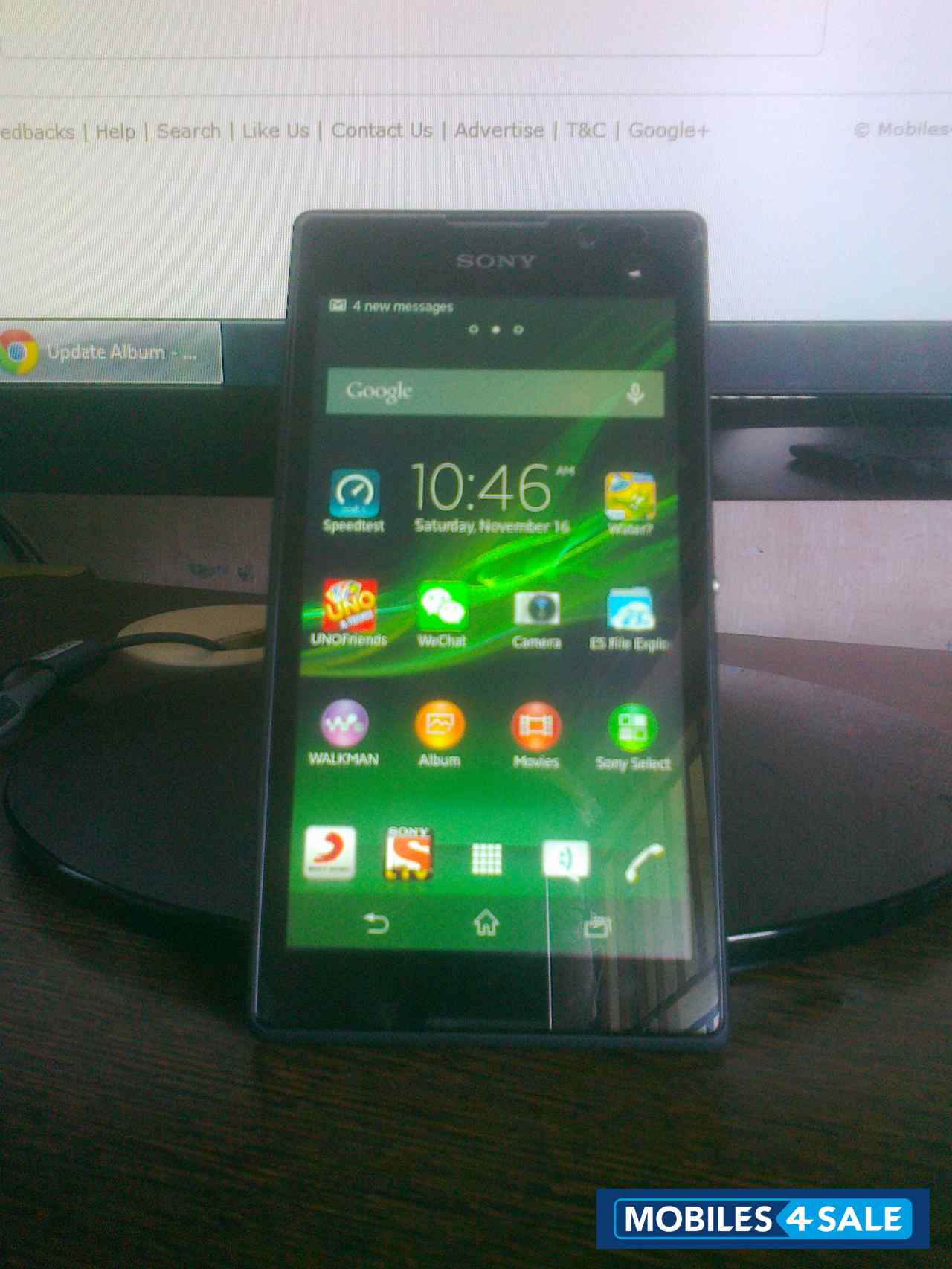 Black Sony Xperia C