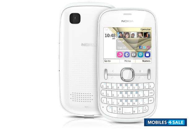 White Nokia Asha 200
