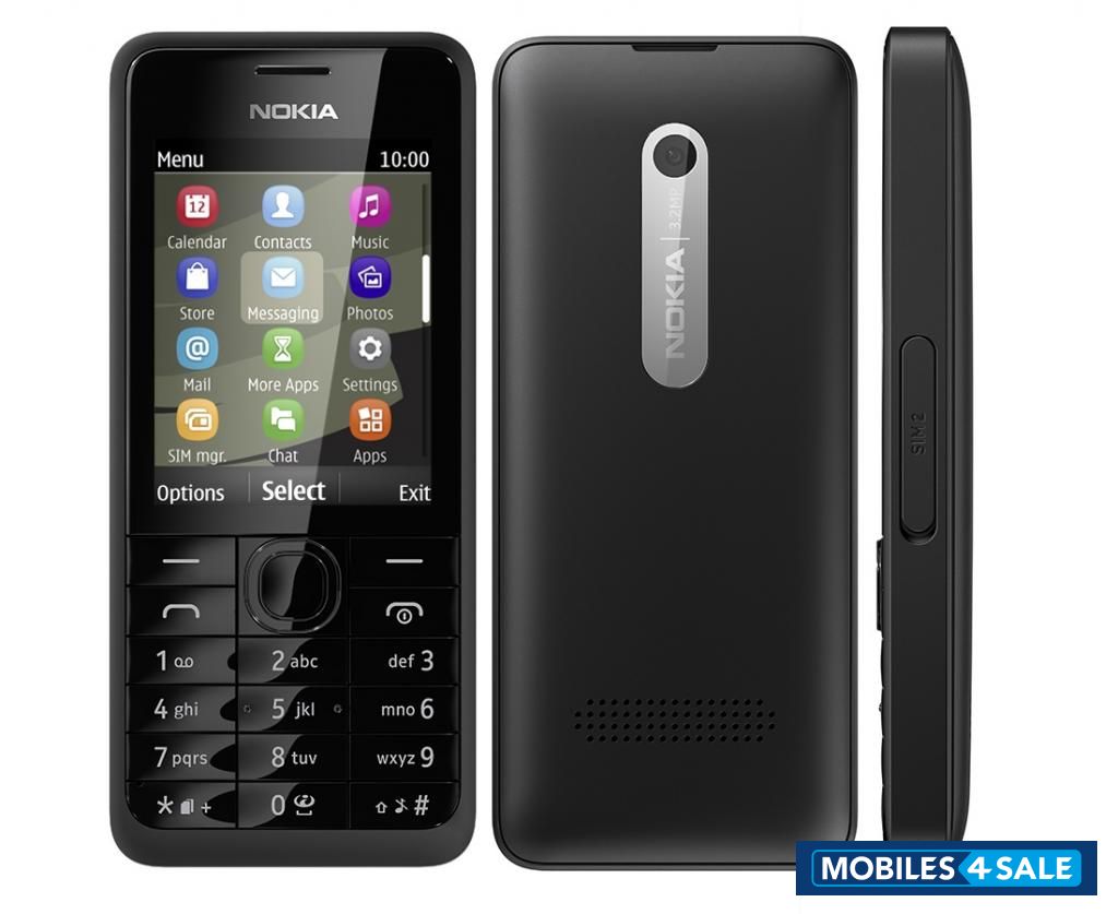 Black Nokia Asha 301