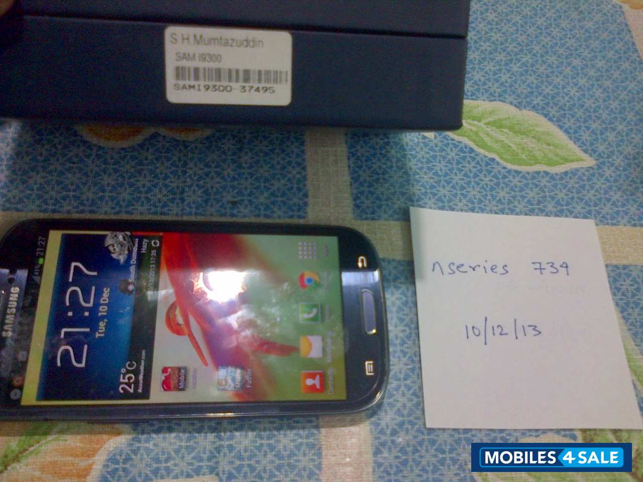 Blue Samsung Galaxy S3 Blue Samsung Galaxy S3