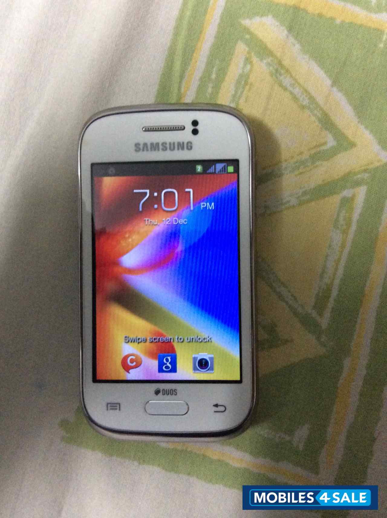 White Samsung Galaxy Young Duos GT-S6312