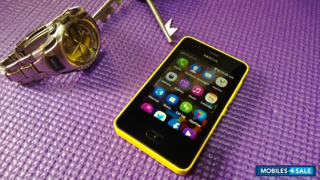 Yellow Nokia Asha 501