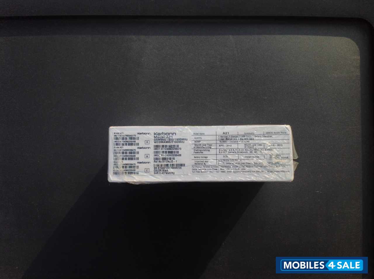 Black Karbonn A21