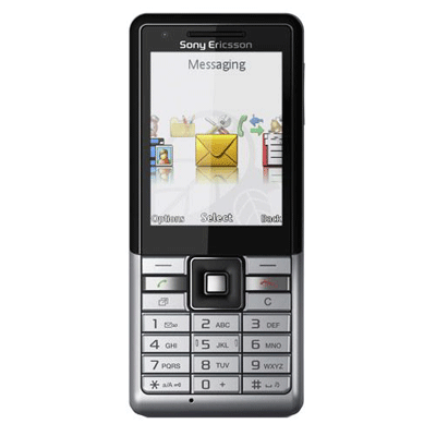 Silver Sony Ericsson J105 Naite