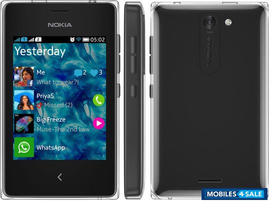 Black Nokia Asha 502