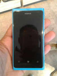 Blue Nokia Lumia 800