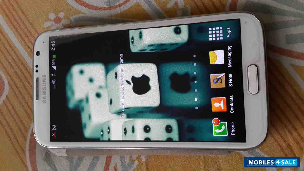 White Samsung Galaxy Note 2