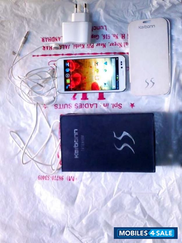 White Karbonn S5 Titanium
