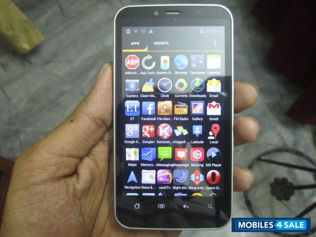 Black And Silver Karbonn A18 Plus