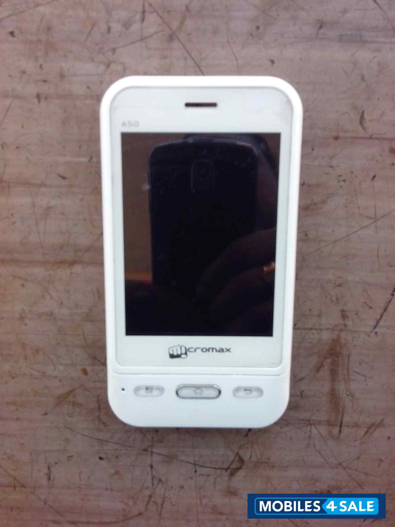 White Micromax A50 Ninja