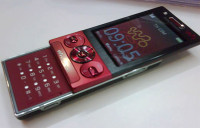 Red And Black Sony Ericsson W705