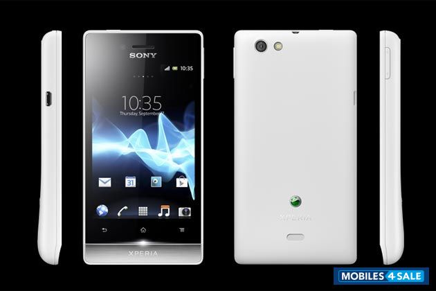 White Sony Xperia miro