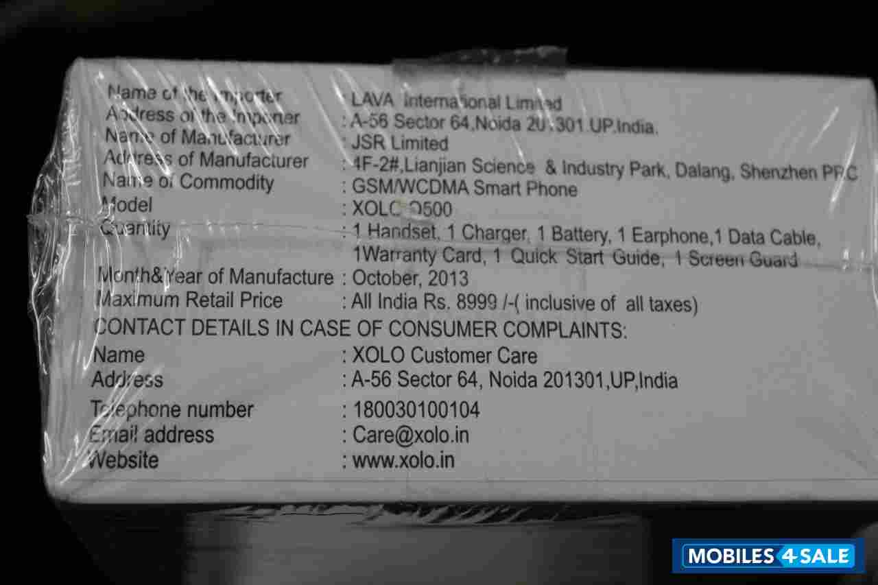 White Xolo Q500 White Xolo Q500