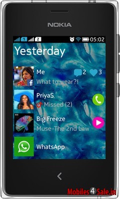 Black Nokia Asha 502