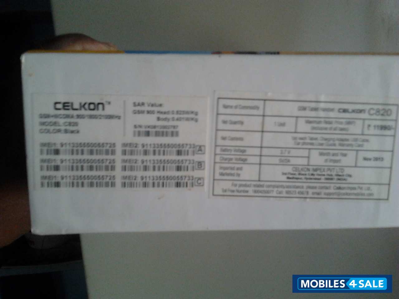 Black Celkon C-series