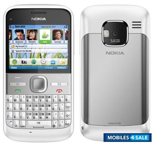 Whit/silver Nokia E5-00