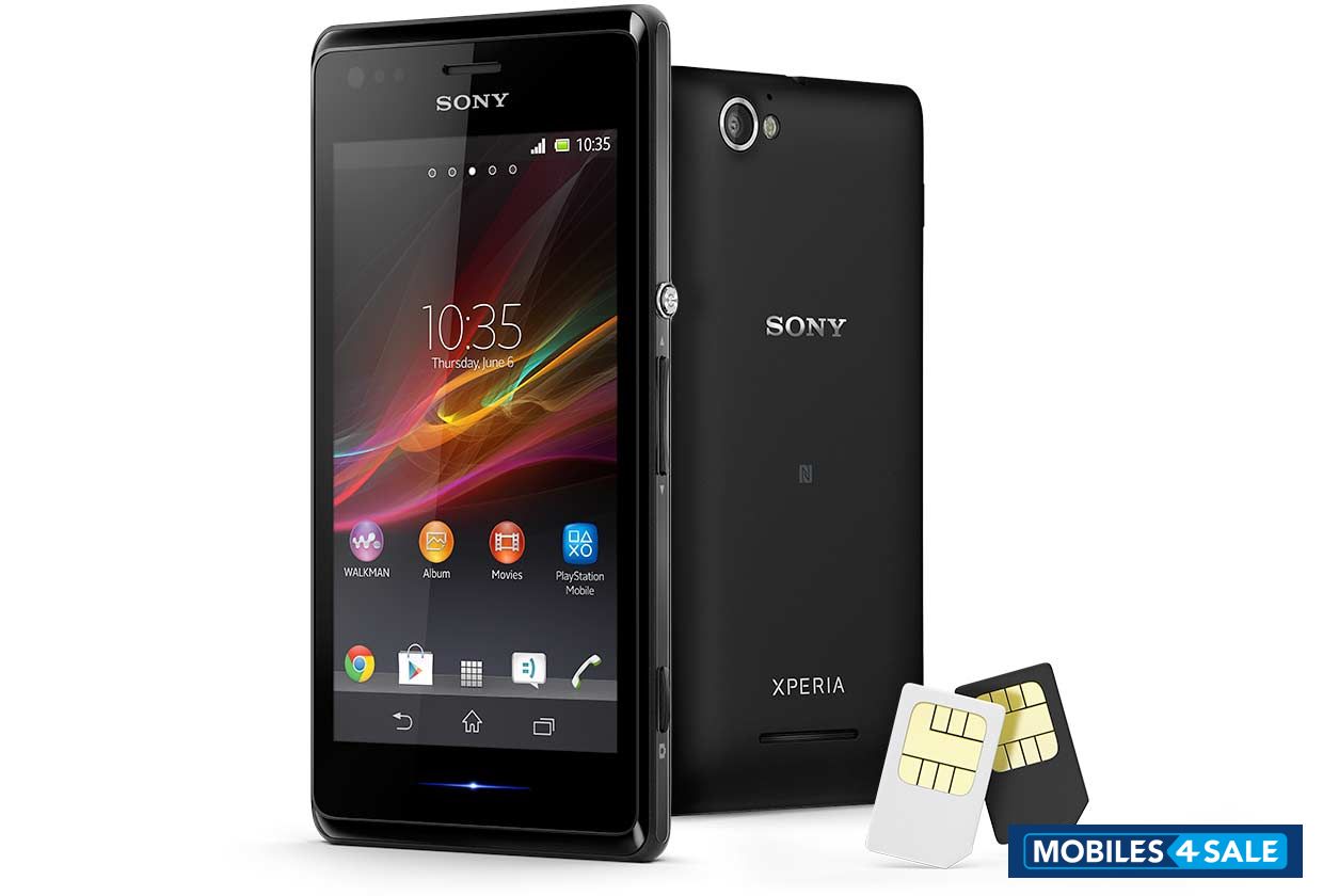 Black Sony Xperia M Dual