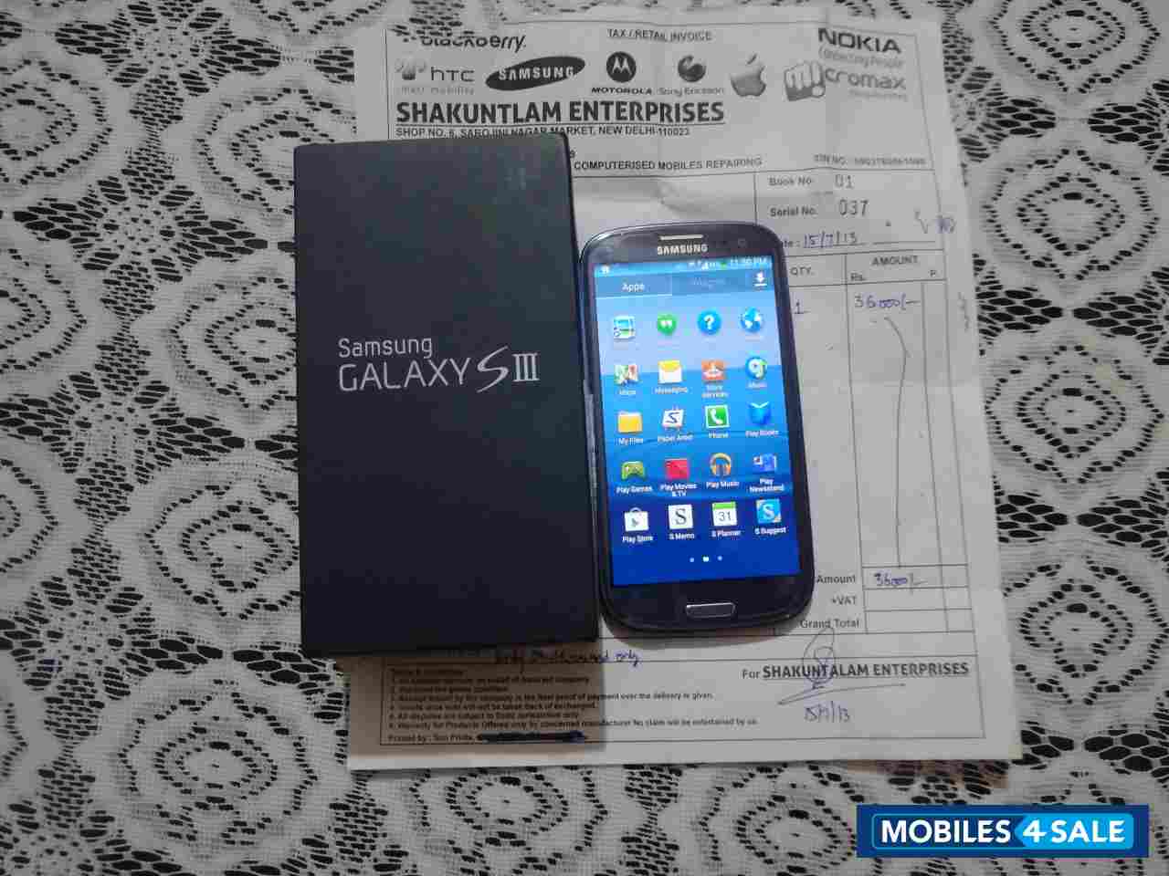 Pebble Blue Samsung Galaxy S3