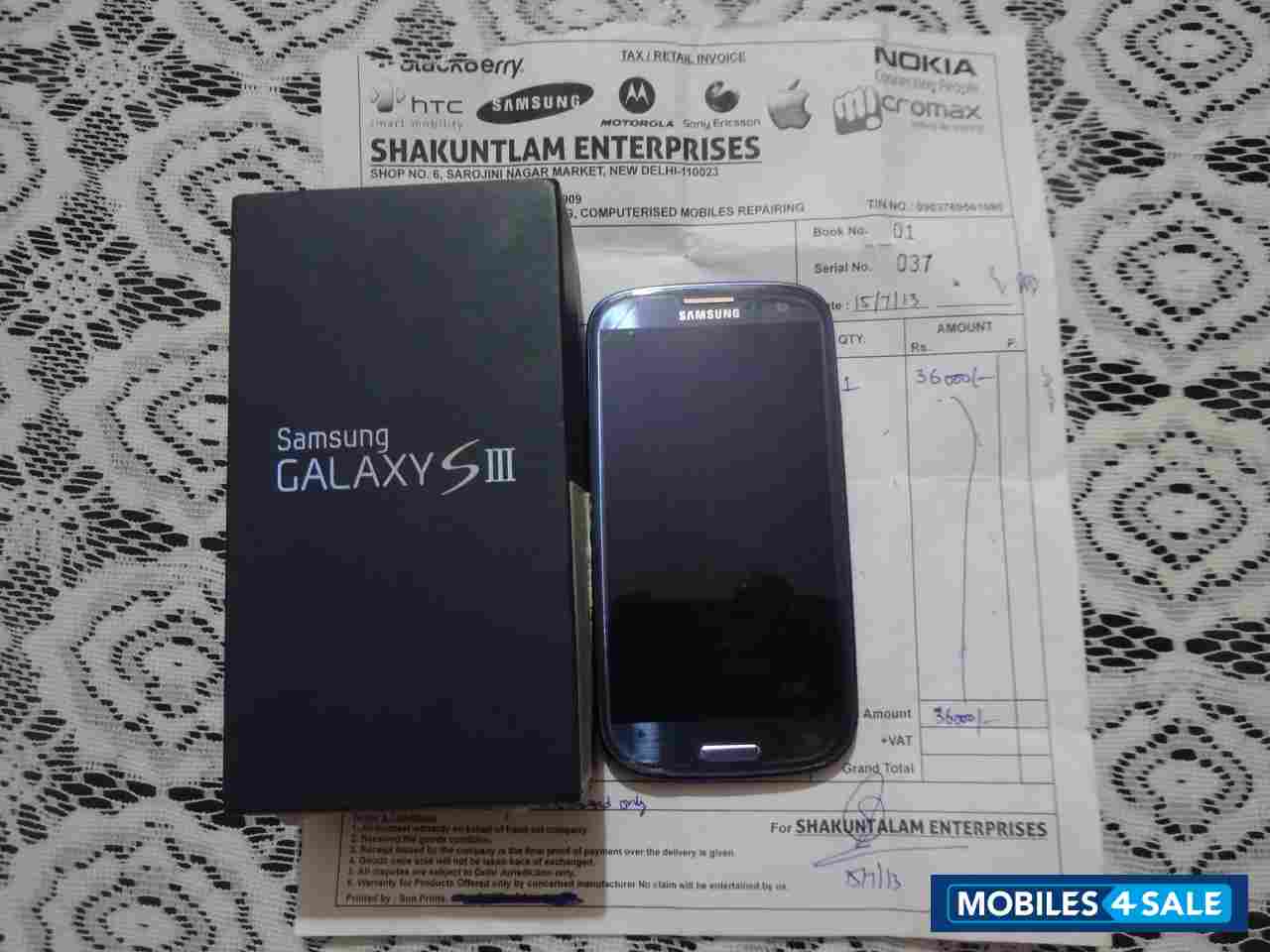 Pebble Blue Samsung Galaxy S3