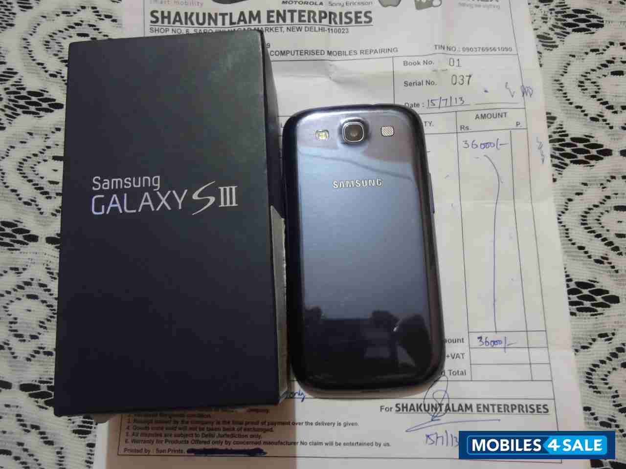 Pebble Blue Samsung Galaxy S3