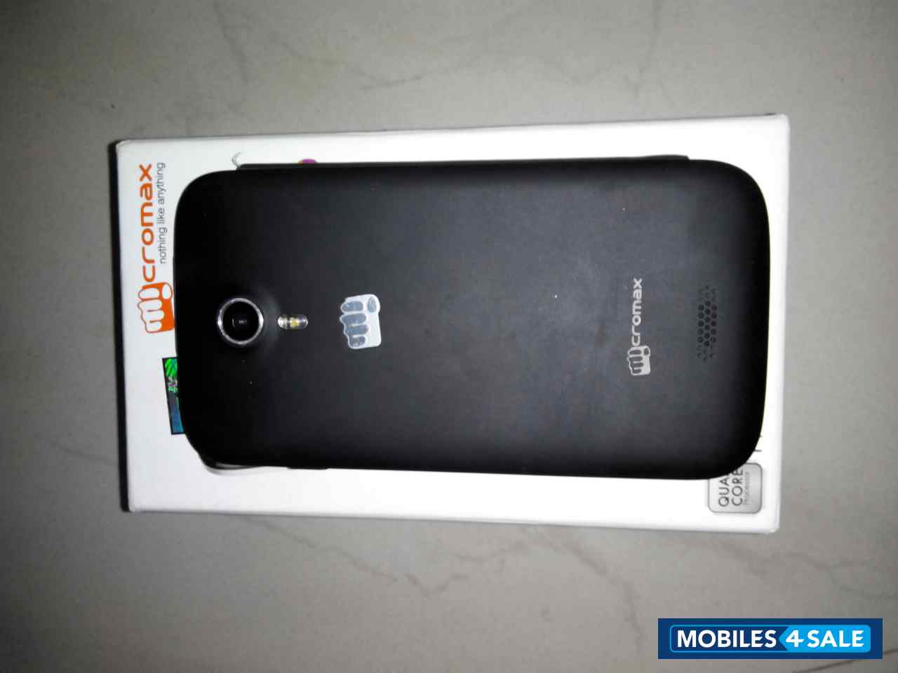 Black Micromax Canvas HD A116
