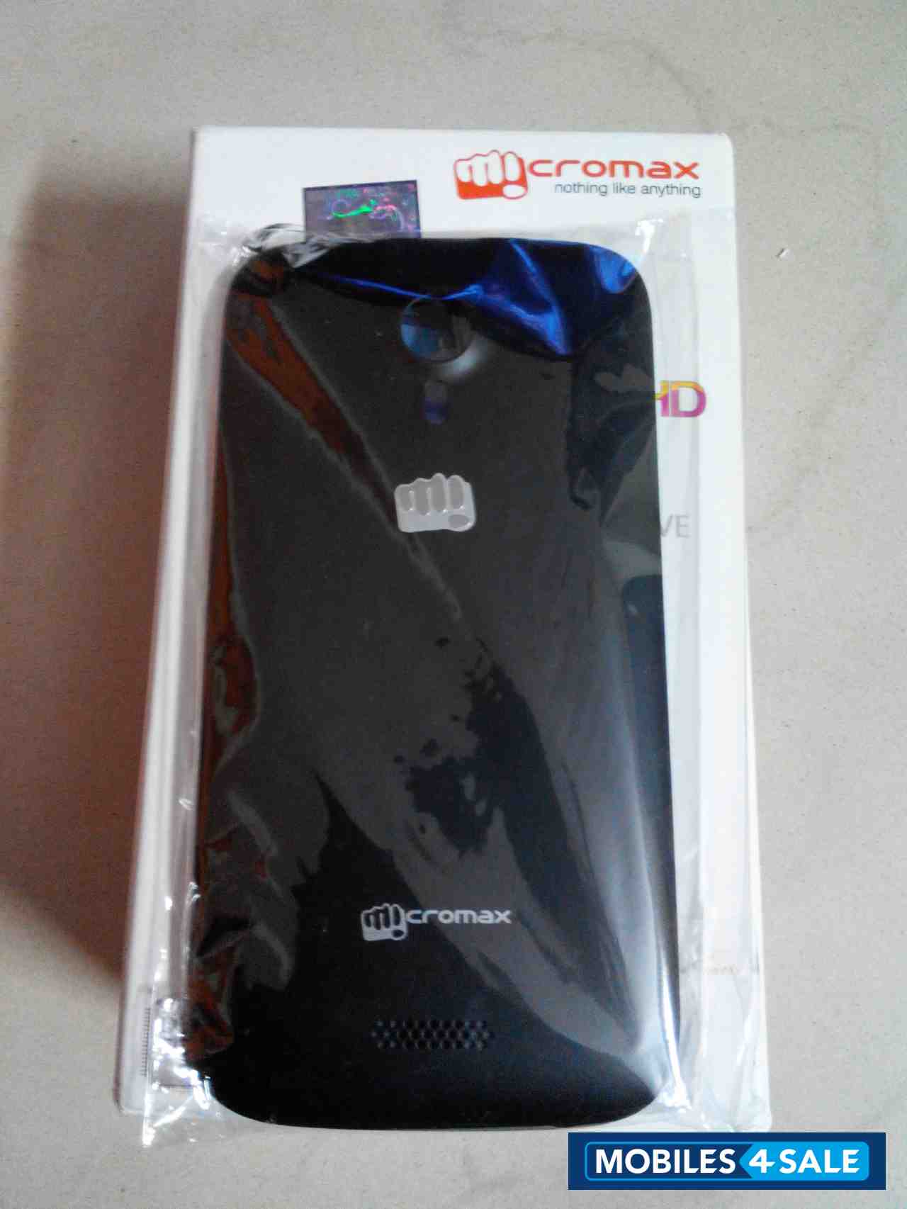 Black Micromax Canvas HD A116
