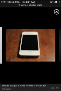 White i-mobile  iphne 4 8gp