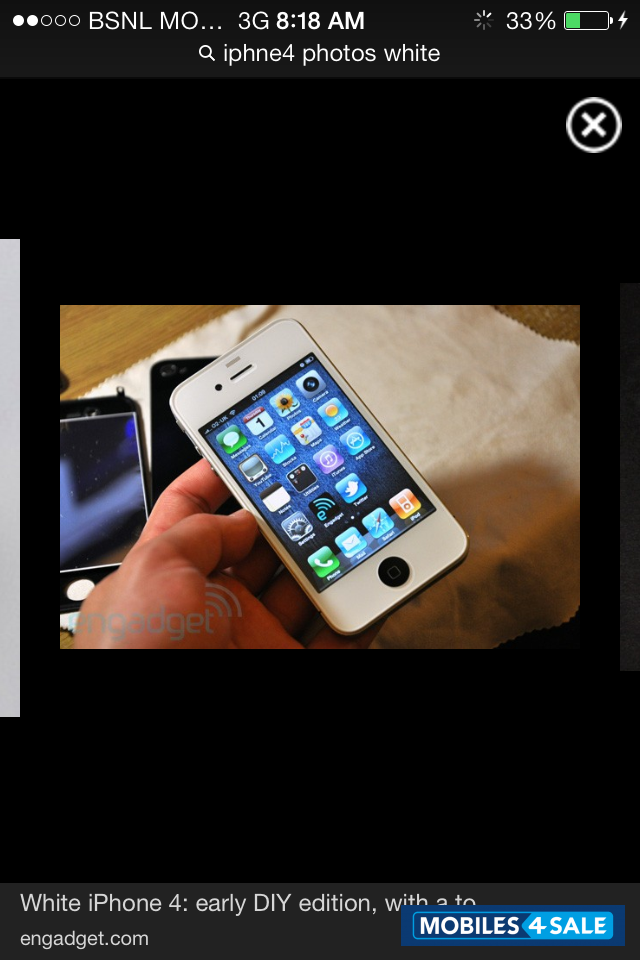 White i-mobile iphne 4 8gp