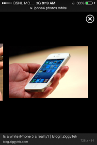 White i-mobile  iphne 4 8gp