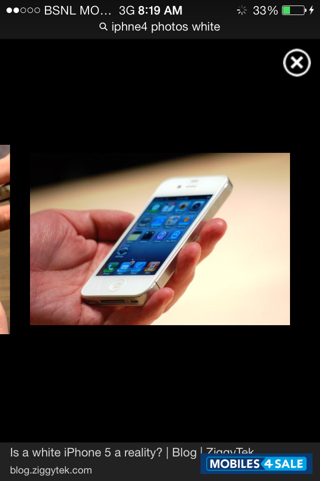 White i-mobile iphne 4 8gp
