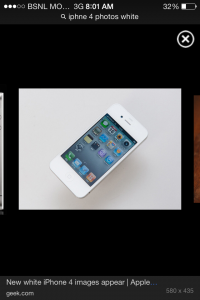 White i-mobile  iphne 4 8gp
