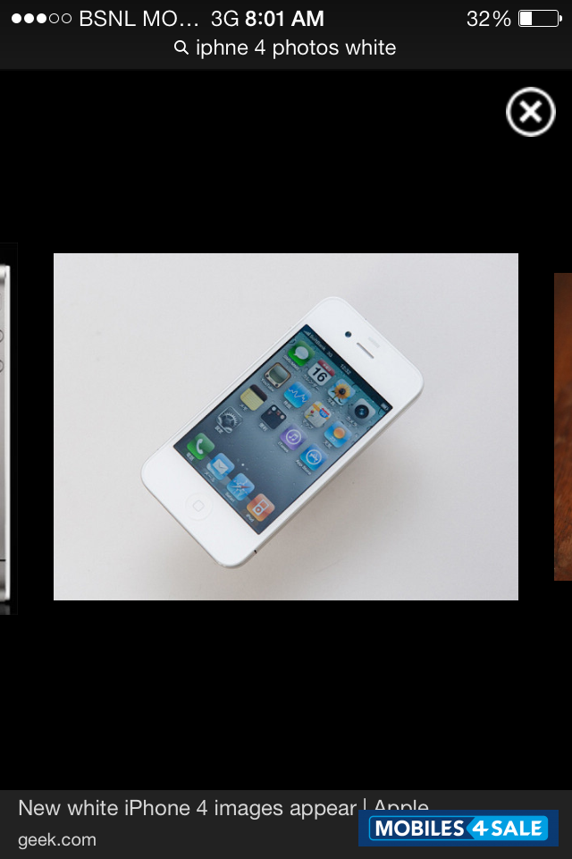 White i-mobile iphne 4 8gp