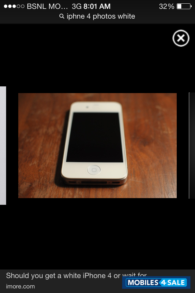White i-mobile  iphne 4 8gp