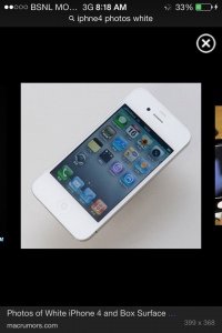 White i-mobile  iphne 4 8gp