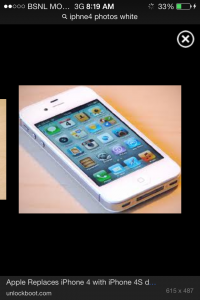 White i-mobile  iphne 4 8gp