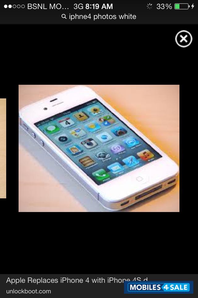 White i-mobile iphne 4 8gp