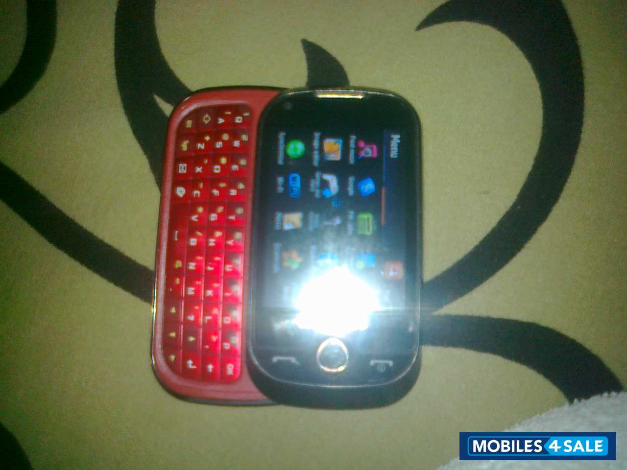 Black With Red Keypad Samsung CorbyPRO B5310