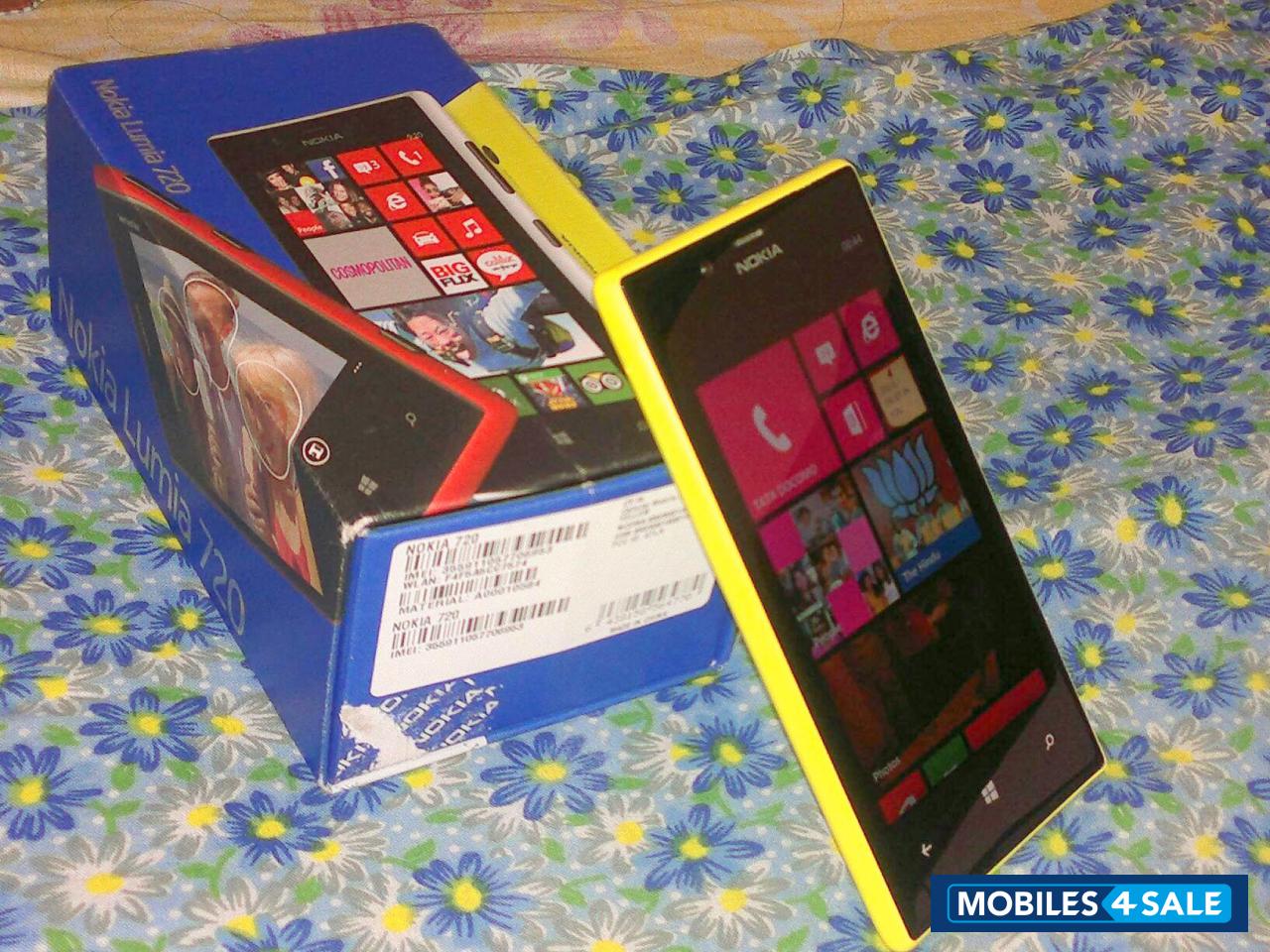 Yellow Nokia Lumia 720