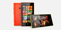 Orange Nokia Lumia 525