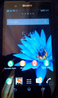 Black Sony Xperia Z