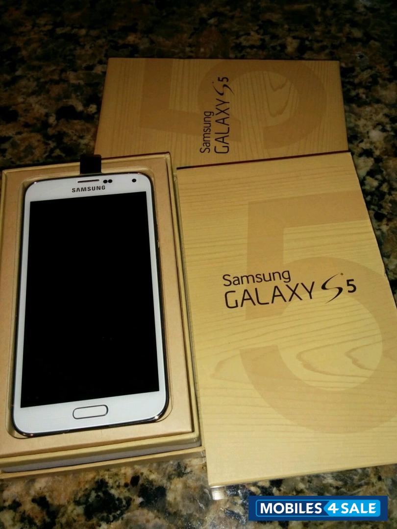White Samsung Galaxy 5
