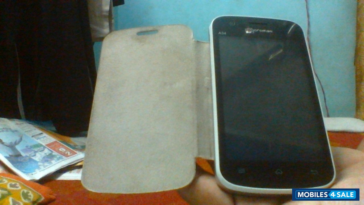 White Micromax A34