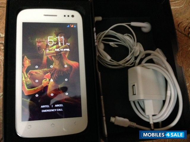 White Micromax Canvas 2 Plus A110Q