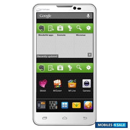 White Micromax Canvas Doodle A111
